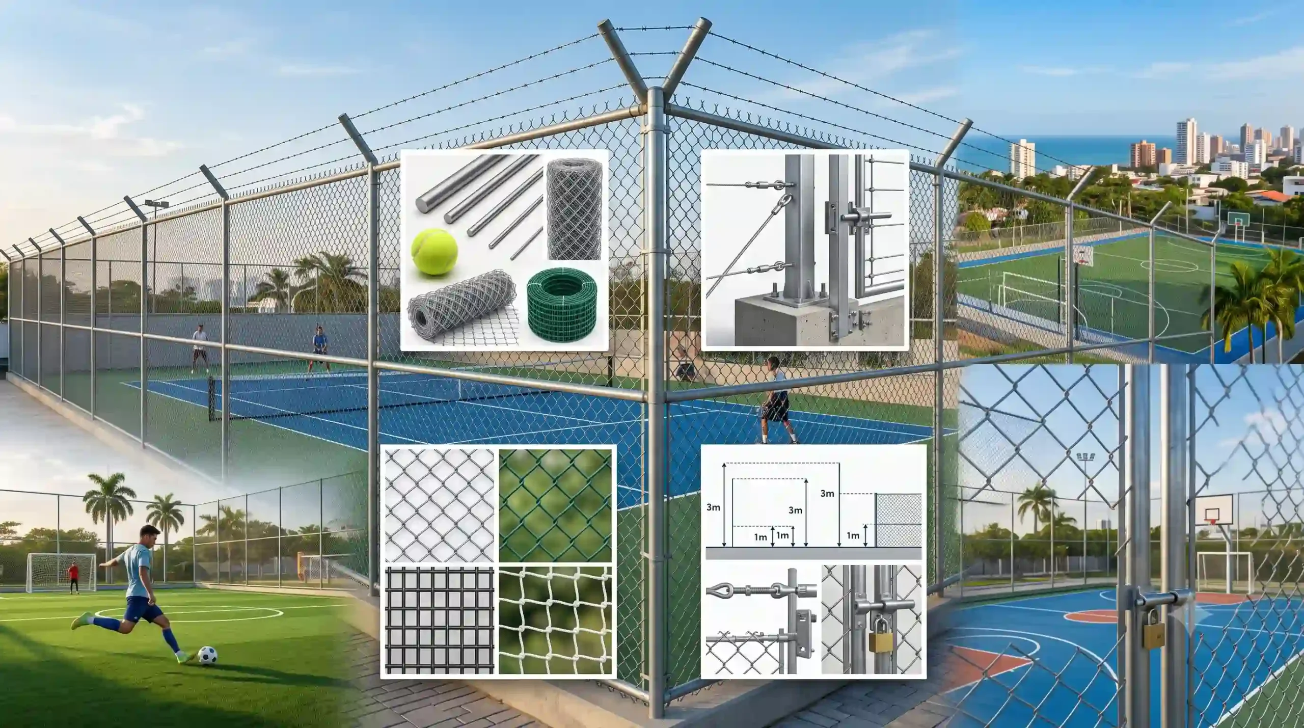 Mallas Julio Torres | Cerramientos para Canchas Deportivas: Tipos de Malla y Recomendaciones Mallas Julio Torres | Cerramientos para Canchas Deportivas: Tipos de Malla y Recomendaciones